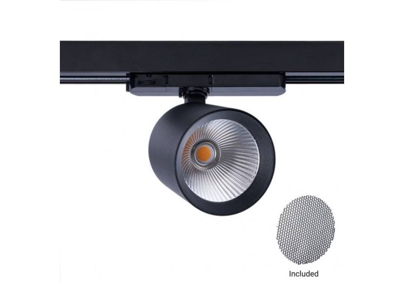 Projecteur LED sur rail triphasé 4000K-40W-IRC 95-Driver Philips Xitanium-Noir - BPT-40WCRI-BN-N - Barcelona LED Projecteur LED sur rail triphasé 4000K-40W-IRC 95-Driver Philips Xitanium-Noir - BPT-40WCRI-BN-N - Barcelona LED
