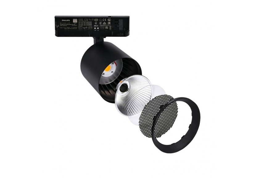 Projecteur LED sur rail triphasé 4000K-40W-IRC 95-Driver Philips Xitanium-Noir - BPT-40WCRI-BN-N - Barcelona LED Projecteur LED sur rail triphasé 4000K-40W-IRC 95-Driver Philips Xitanium-Noir - BPT-40WCRI-BN-N - Barcelona LED