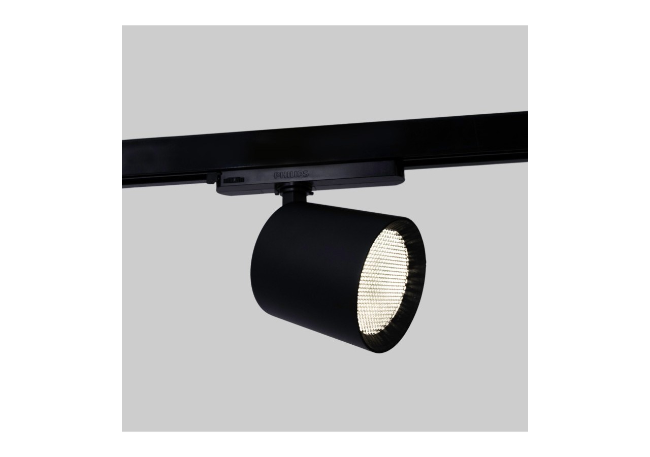 Projecteur LED sur rail triphasé 4000K-40W-IRC 95-Driver Philips Xitanium-Noir - BPT-40WCRI-BN-N - Barcelona LED