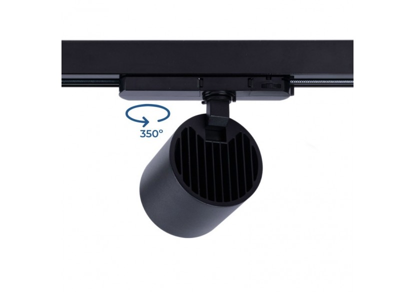 Projecteur LED sur rail triphasé 4000K-40W-IRC 95-Driver Philips Xitanium-Noir - BPT-40WCRI-BN-N - Barcelona LED Projecteur LED sur rail triphasé 4000K-40W-IRC 95-Driver Philips Xitanium-Noir - BPT-40WCRI-BN-N - Barcelona LED