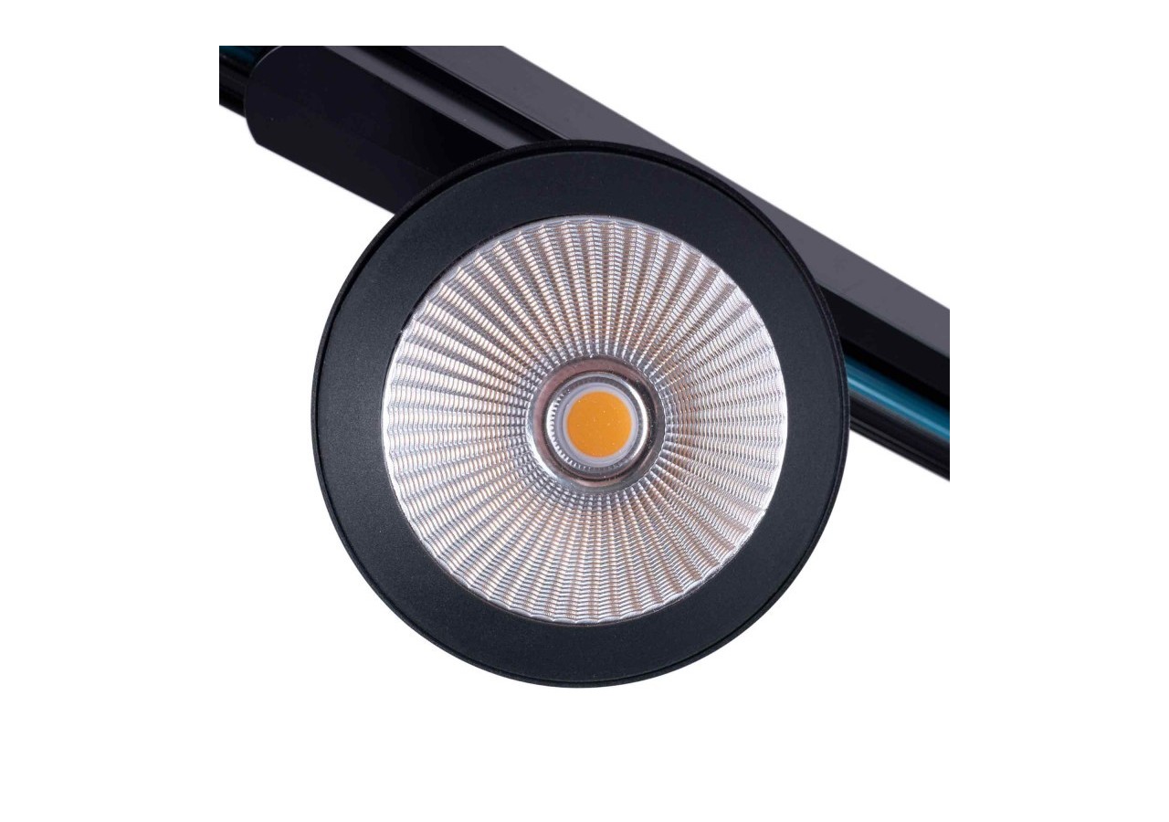Projecteur LED sur rail triphasé 4000K-40W-IRC 95-Driver Philips Xitanium-Noir - BPT-40WCRI-BN-N - Barcelona LED