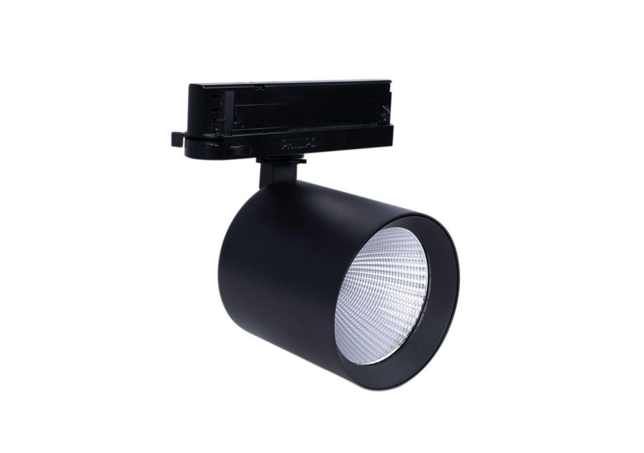 Projecteur LED sur rail triphasé 4000K-40W-IRC 95-Driver Philips Xitanium-Noir - BPT-40WCRI-BN-N - Barcelona LED