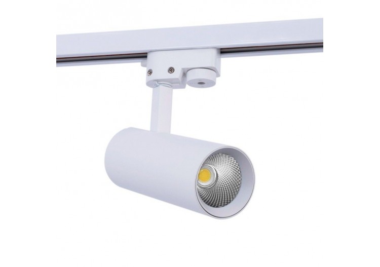 Projecteur LED sur rail monophasé-CCT-10W-IRC 90-Driver KGP-Blanc - BPM-10W-CCT-B - Barcelona LED