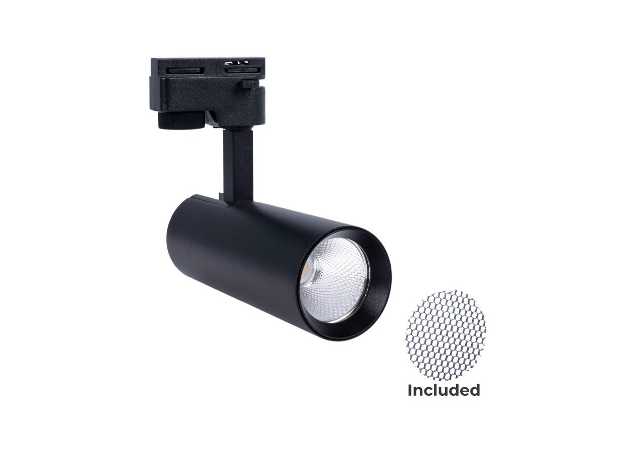 Projecteur LED sur rail monophasé-CCT-10W-IRC 90-Driver KGP-Noir - BPM-10W-CCT-N - Barcelona LED