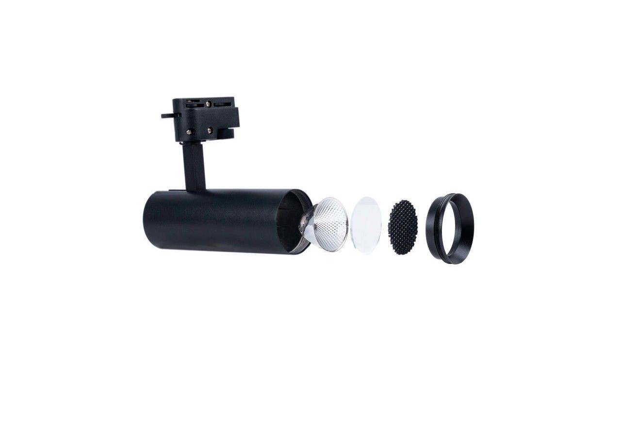 Projecteur LED sur rail monophasé-CCT-10W-IRC 90-Driver KGP-Noir - BPM-10W-CCT-N - Barcelona LED