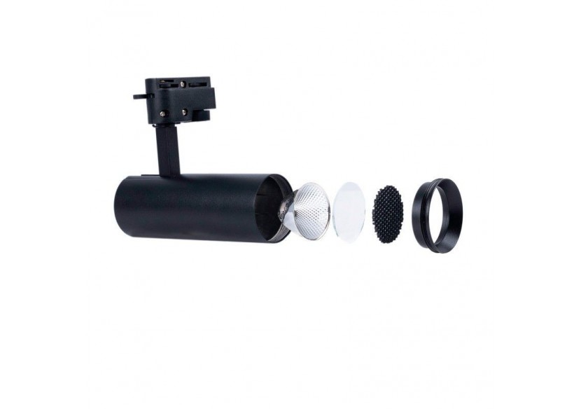Projecteur LED sur rail monophasé-CCT-10W-IRC 90-Driver KGP-Noir - BPM-10W-CCT-N - Barcelona LED Projecteur LED sur rail monophasé-CCT-10W-IRC 90-Driver KGP-Noir - BPM-10W-CCT-N - Barcelona LED