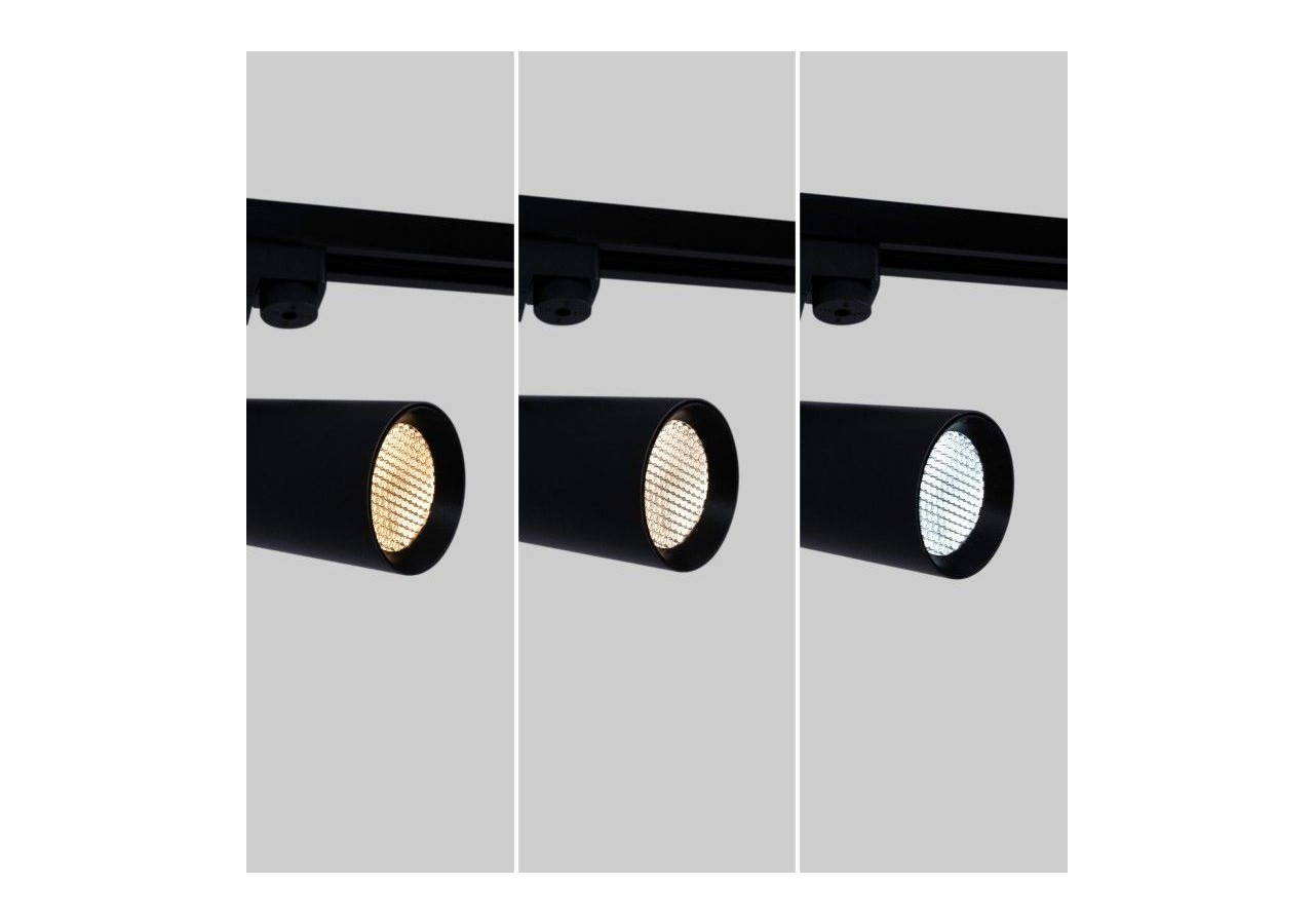 Projecteur LED sur rail monophasé-CCT-10W-IRC 90-Driver KGP-Noir - BPM-10W-CCT-N - Barcelona LED