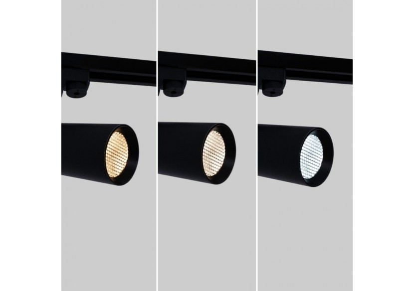 Projecteur LED sur rail monophasé-CCT-10W-IRC 90-Driver KGP-Noir - BPM-10W-CCT-N - Barcelona LED Projecteur LED sur rail monophasé-CCT-10W-IRC 90-Driver KGP-Noir - BPM-10W-CCT-N - Barcelona LED