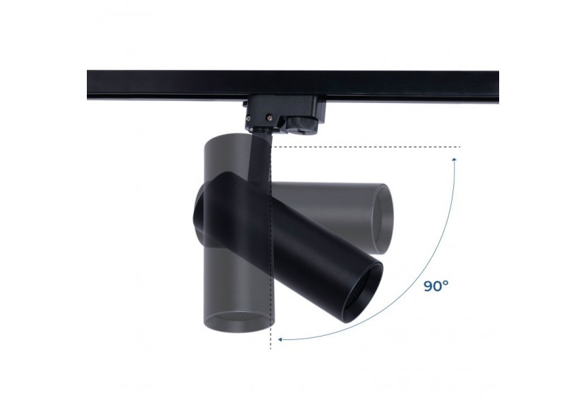 Projecteur LED sur rail monophasé-CCT-10W-IRC 90-Driver KGP-Noir - BPM-10W-CCT-N - Barcelona LED Projecteur LED sur rail monophasé-CCT-10W-IRC 90-Driver KGP-Noir - BPM-10W-CCT-N - Barcelona LED