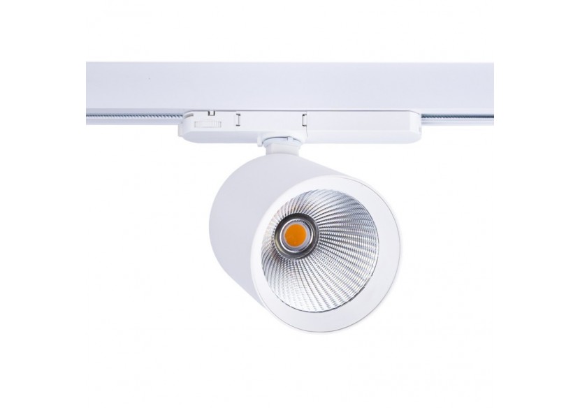 Projecteur LED sur rail triphasé 4000K-40W-IRC 95-Driver Philips Xitanium-Blanc - BPT-40WCRI-BN-B - Barcelona LED Projecteur LED sur rail triphasé 4000K-40W-IRC 95-Driver Philips Xitanium-Blanc - BPT-40WCRI-BN-B - Barcelona LED