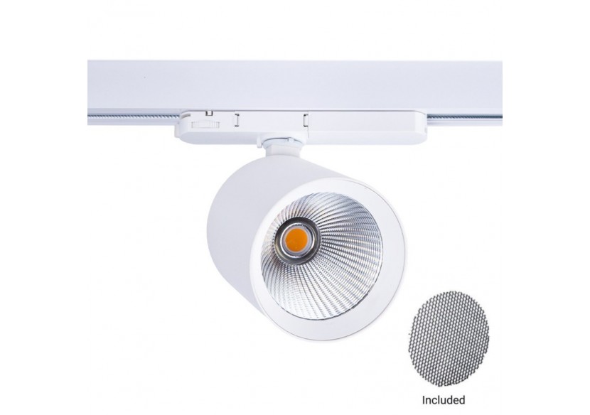 Projecteur LED sur rail triphasé 4000K-40W-IRC 95-Driver Philips Xitanium-Blanc - BPT-40WCRI-BN-B - Barcelona LED Projecteur LED sur rail triphasé 4000K-40W-IRC 95-Driver Philips Xitanium-Blanc - BPT-40WCRI-BN-B - Barcelona LED