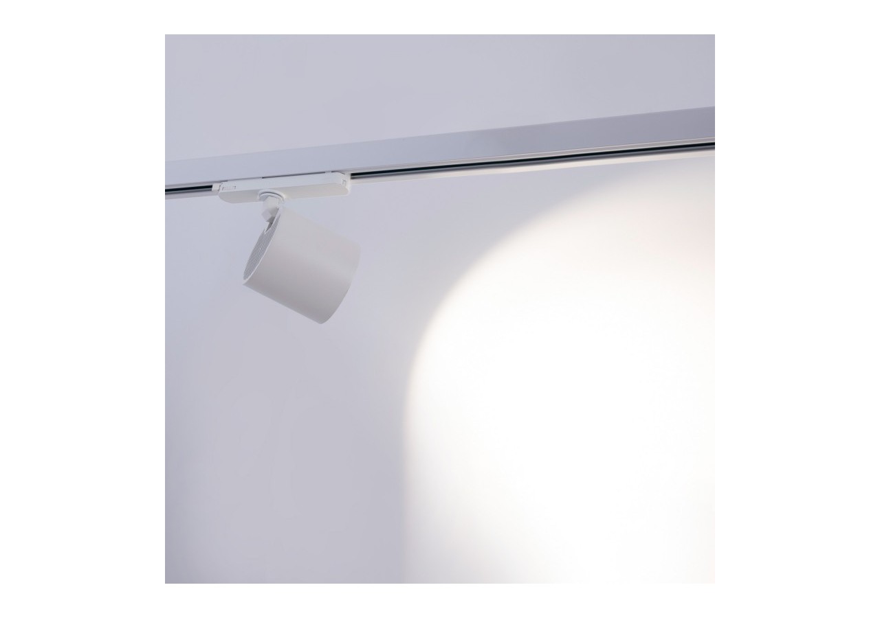Projecteur LED sur rail triphasé 4000K-40W-IRC 95-Driver Philips Xitanium-Blanc - BPT-40WCRI-BN-B - Barcelona LED