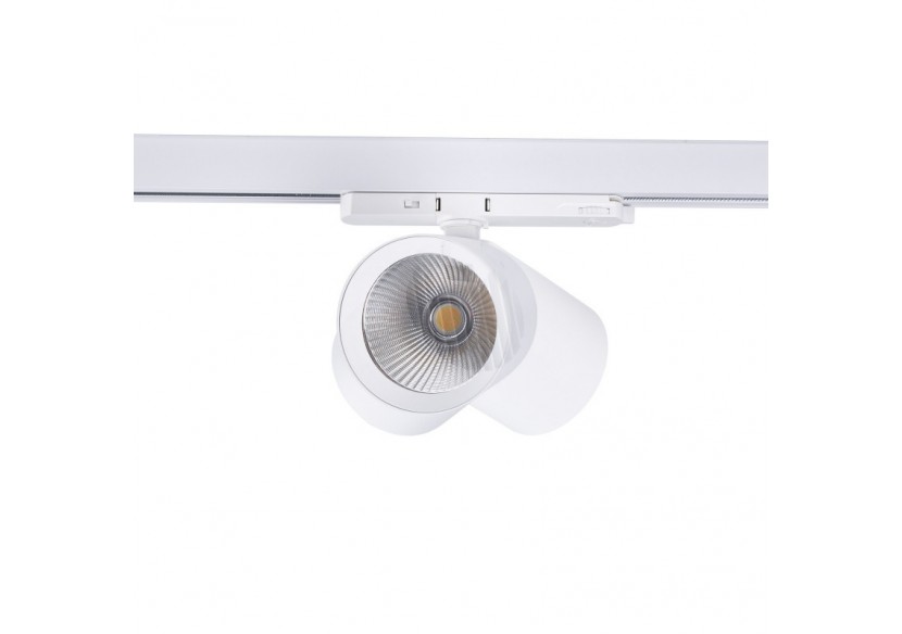 Projecteur LED sur rail triphasé CCT 40W-IRC 90-Driver KGP- Blanc - BPT-40W-CCT-B - Barcelona LED Projecteur LED sur rail triphasé CCT 40W-IRC 90-Driver KGP- Blanc - BPT-40W-CCT-B - Barcelona LED