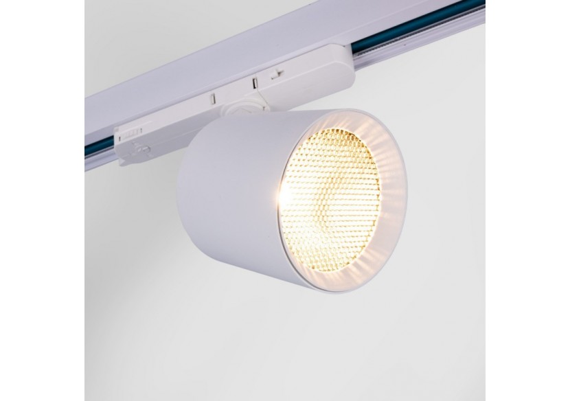 Projecteur LED sur rail triphasé CCT 40W-IRC 90-Driver KGP- Blanc - BPT-40W-CCT-B - Barcelona LED Projecteur LED sur rail triphasé CCT 40W-IRC 90-Driver KGP- Blanc - BPT-40W-CCT-B - Barcelona LED