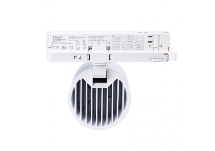 Projecteur LED sur rail triphasé CCT 40W-IRC 90-Driver KGP- Blanc - BPT-40W-CCT-B - Barcelona LED Projecteur LED sur rail triphasé CCT 40W-IRC 90-Driver KGP- Blanc - BPT-40W-CCT-B - Barcelona LED