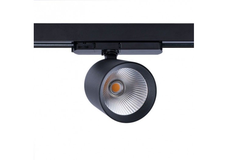 Projecteur LED sur rail triphasé CCT 40W-IRC 90-Driver KGP-Noir - BPT-40W-CCT-N - Barcelona LED