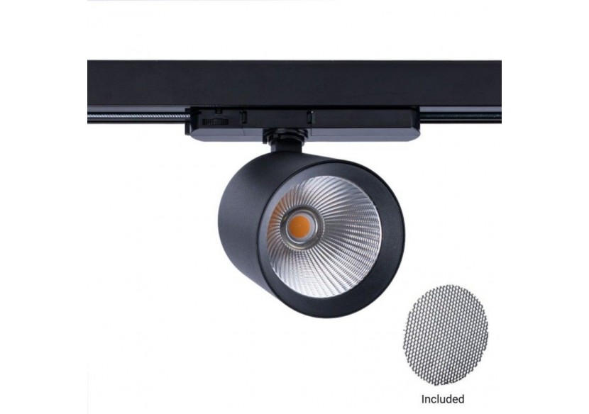 Projecteur LED sur rail triphasé CCT 40W-IRC 90-Driver KGP-Noir - BPT-40W-CCT-N - Barcelona LED Projecteur LED sur rail triphasé CCT 40W-IRC 90-Driver KGP-Noir - BPT-40W-CCT-N - Barcelona LED