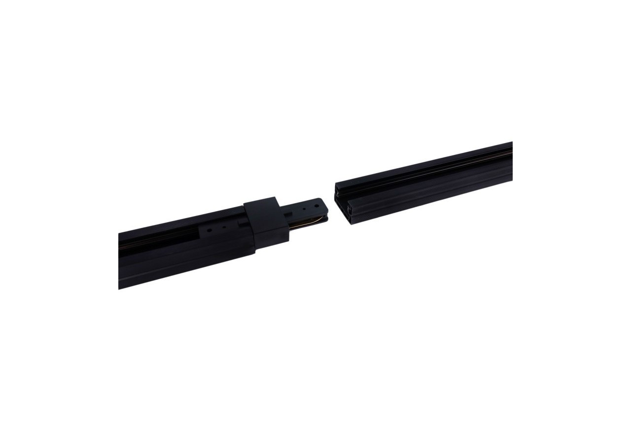 Jonction droite pour rail monophasé en PVC (Réf. BTMP) - BTMP-GB02-N - Barcelona LED