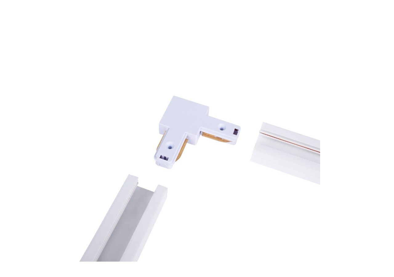 Jonction en angle 90 degrés pour rail monophasé en PVC (Réf. BTMP) - BTMP-GB03-B - Barcelona LED