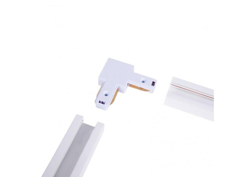 Jonction en angle 90 degrés pour rail monophasé en PVC (Réf. BTMP) - BTMP-GB03-B - Barcelona LED Jonction en angle 90 degrés pour rail monophasé en PVC (Réf. BTMP) - BTMP-GB03-B - Barcelona LED