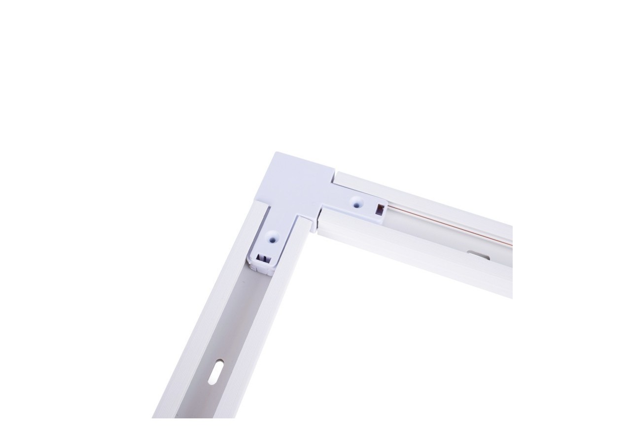Jonction en angle 90 degrés pour rail monophasé en PVC (Réf. BTMP) - BTMP-GB03-B - Barcelona LED