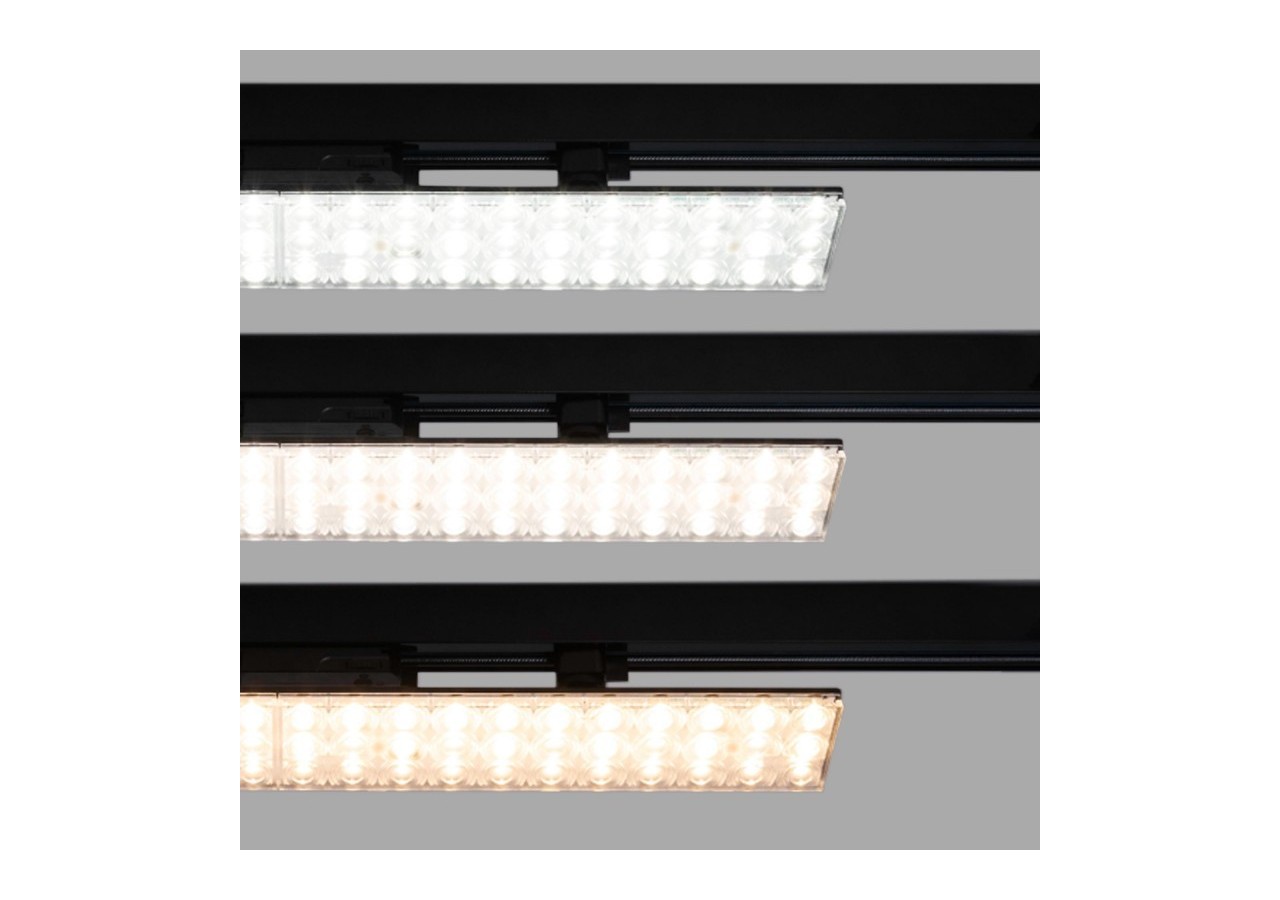Luminaire linéaire LED triphasé orientable 20W-CCT-IRC90-Driver KGP-Noir - BLT-20W60-CCT-N - Barcelona LED