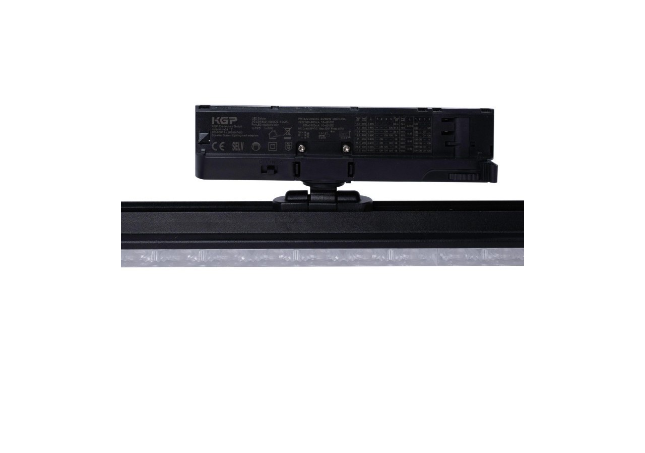 Luminaire linéaire LED triphasé orientable 20W-CCT-IRC90-Driver KGP-Noir - BLT-20W60-CCT-N - Barcelona LED