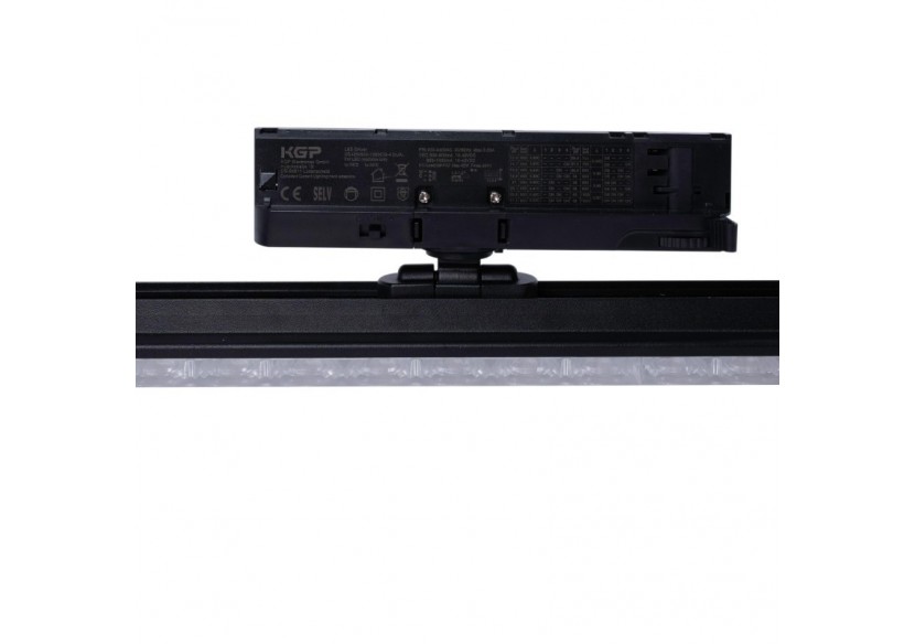 Luminaire linéaire LED triphasé orientable 20W-CCT-IRC90-Driver KGP-Noir - BLT-20W60-CCT-N - Barcelona LED