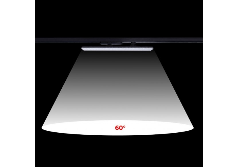 Luminaire linéaire LED triphasé orientable 20W-CCT-IRC90-Driver KGP-Noir - BLT-20W60-CCT-N - Barcelona LED