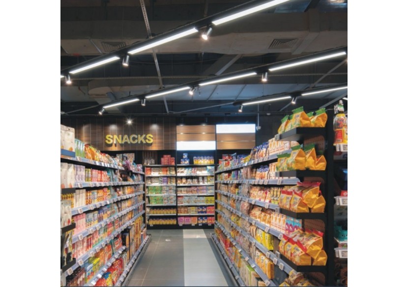 Luminaire linéaire LED triphasé orientable 20W-CCT-IRC90-Driver KGP-Noir - BLT-20W60-CCT-N - Barcelona LED