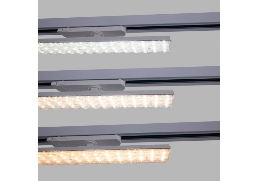 Luminaire linéaire LED triphasé orientable 20W-CCT-IRC90-Driver KGP-Blanc - BLT-20W60-CCT-B - Barcelona LED