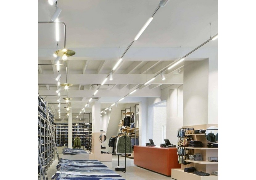 Luminaire linéaire LED triphasé orientable 20W-CCT-IRC90-Driver KGP-Blanc - BLT-20W60-CCT-B - Barcelona LED