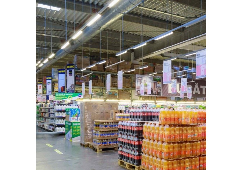 Luminaire linéaire LED triphasé orientable 40W-CCT-IRC90-Driver KGP-Blanc - BLT-40W60-CCT-B - Barcelona LED