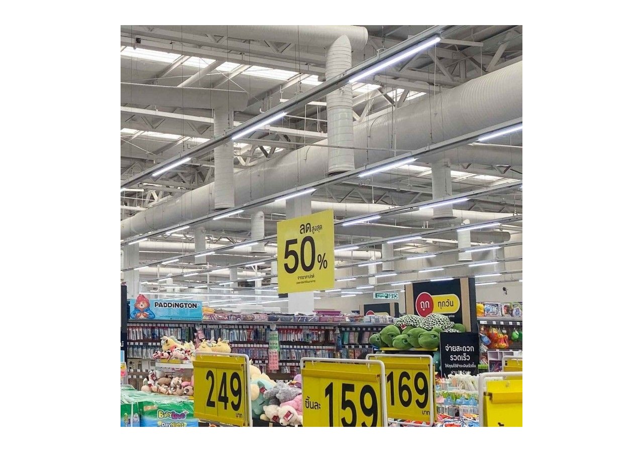 Luminaire linéaire LED triphasé orientable 40W-CCT-IRC90-Driver KGP-Blanc - BLT-40W60-CCT-B - Barcelona LED