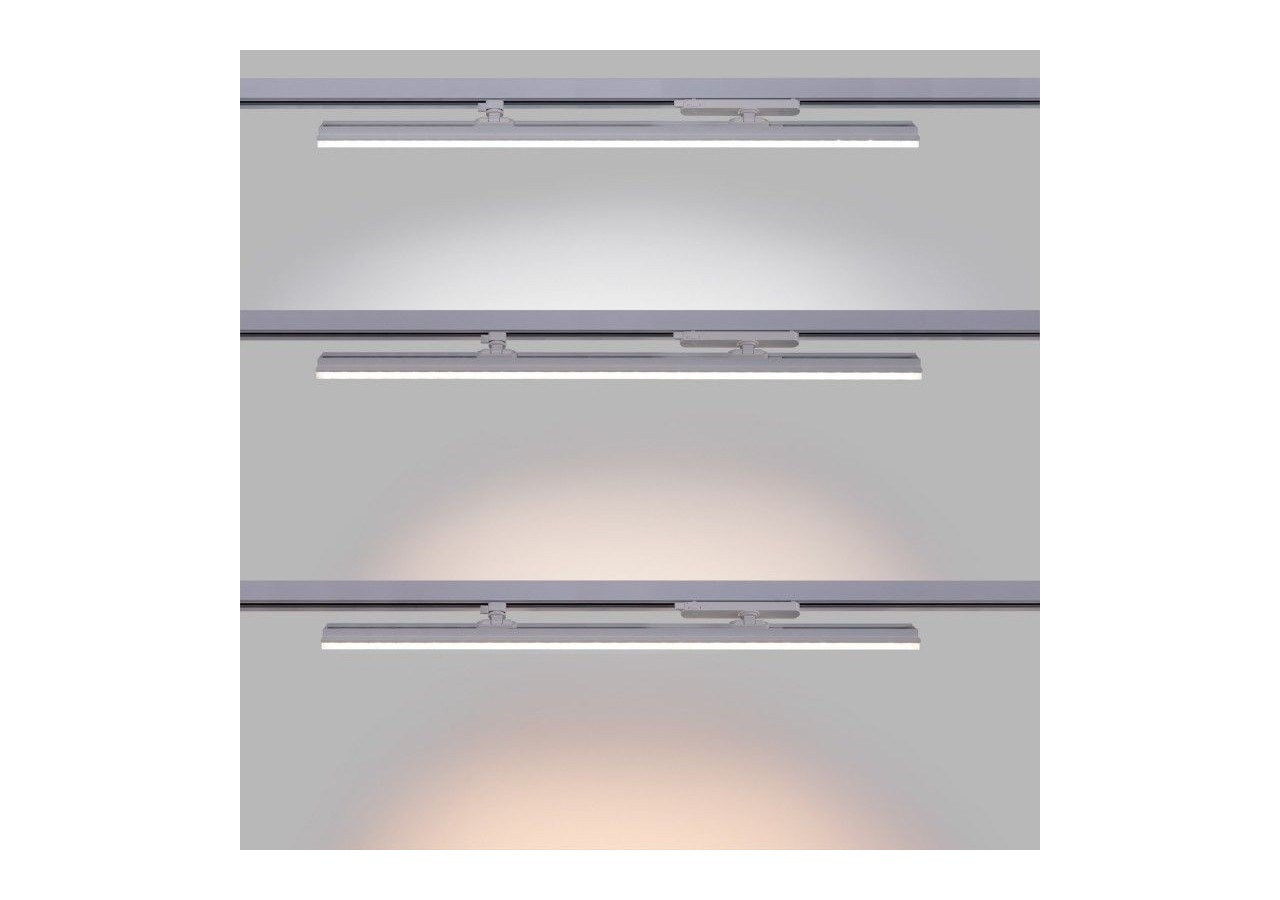 Luminaire linéaire LED triphasé orientable 40W-CCT-IRC90-Driver KGP-Blanc - BLT-40W60-CCT-B - Barcelona LED