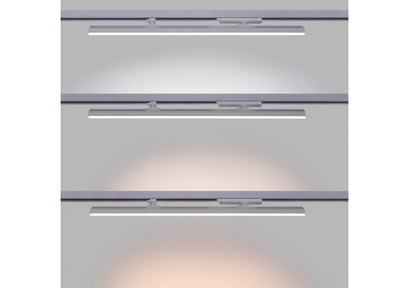 Luminaire linéaire LED triphasé orientable 40W-CCT-IRC90-Driver KGP-Blanc - BLT-40W60-CCT-B - Barcelona LED