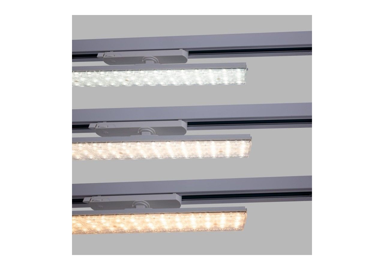 Luminaire linéaire LED triphasé orientable 40W-CCT-IRC90-Driver KGP-Blanc - BLT-40W60-CCT-B - Barcelona LED
