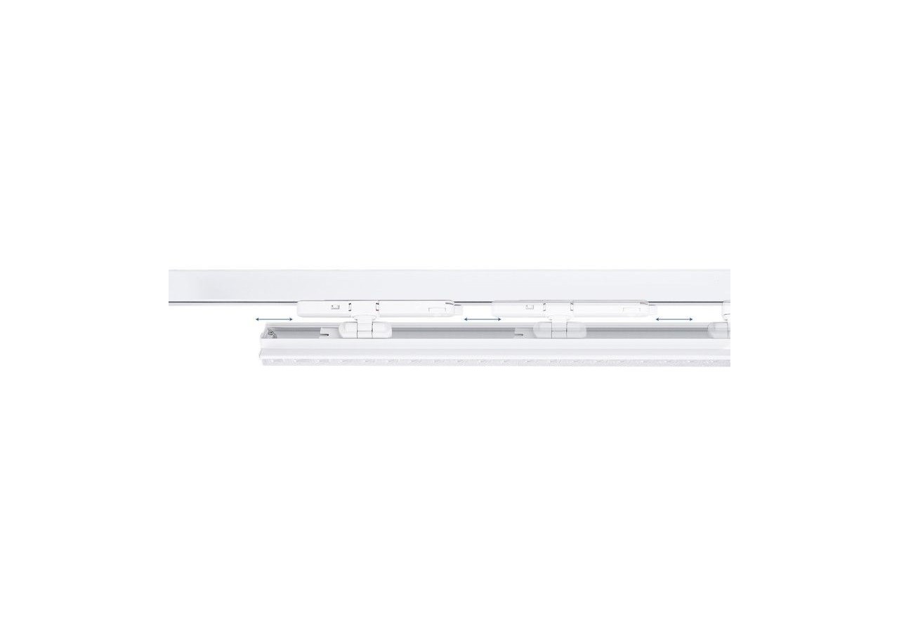 Luminaire linéaire LED triphasé orientable 40W-CCT-IRC90-Driver KGP-Blanc - BLT-40W60-CCT-B - Barcelona LED