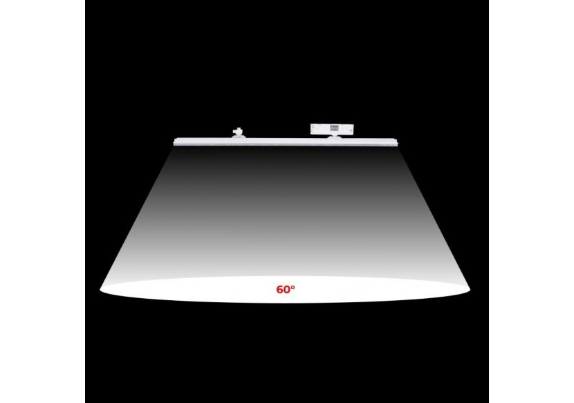 Luminaire linéaire LED triphasé orientable 40W-CCT-IRC90-Driver KGP-Blanc - BLT-40W60-CCT-B - Barcelona LED
