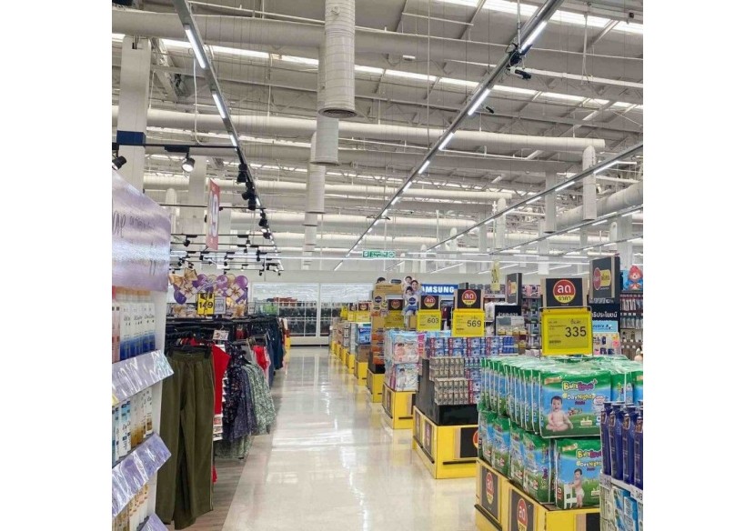 Luminaire linéaire LED triphasé orientable 40W-CCT-IRC90-Driver KGP-Blanc - BLT-40W60-CCT-B - Barcelona LED