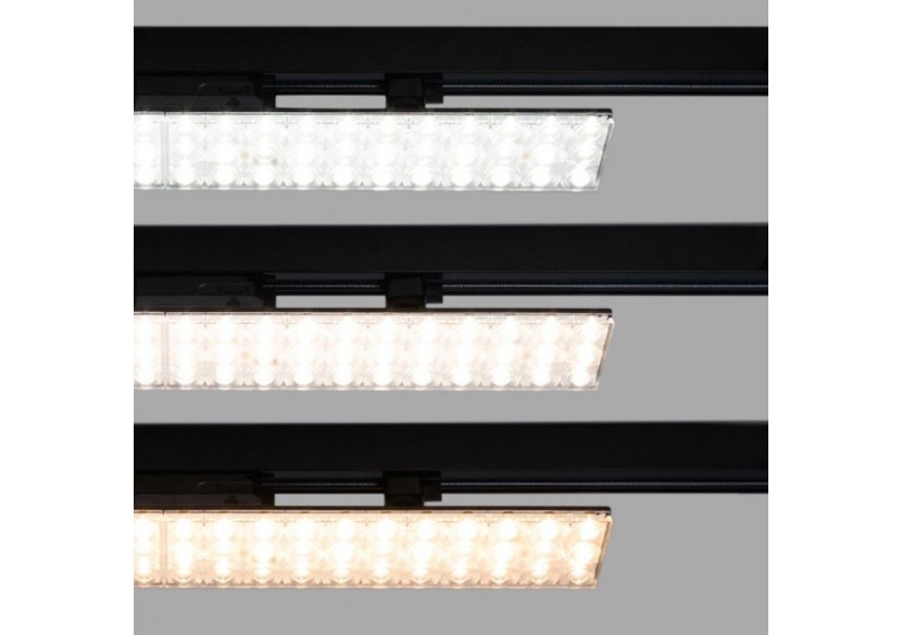 Luminaire linéaire LED triphasé orientable 40W-CCT-IRC90-Driver KGP-Noir - BLT-40W60-CCT-N - Barcelona LED