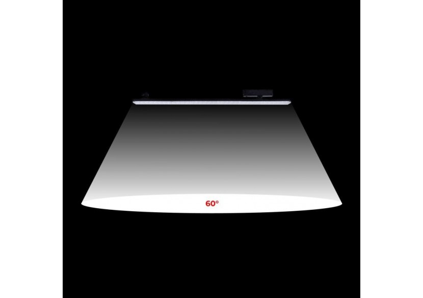 Luminaire linéaire LED triphasé orientable 40W-CCT-IRC90-Driver KGP-Noir - BLT-40W60-CCT-N - Barcelona LED