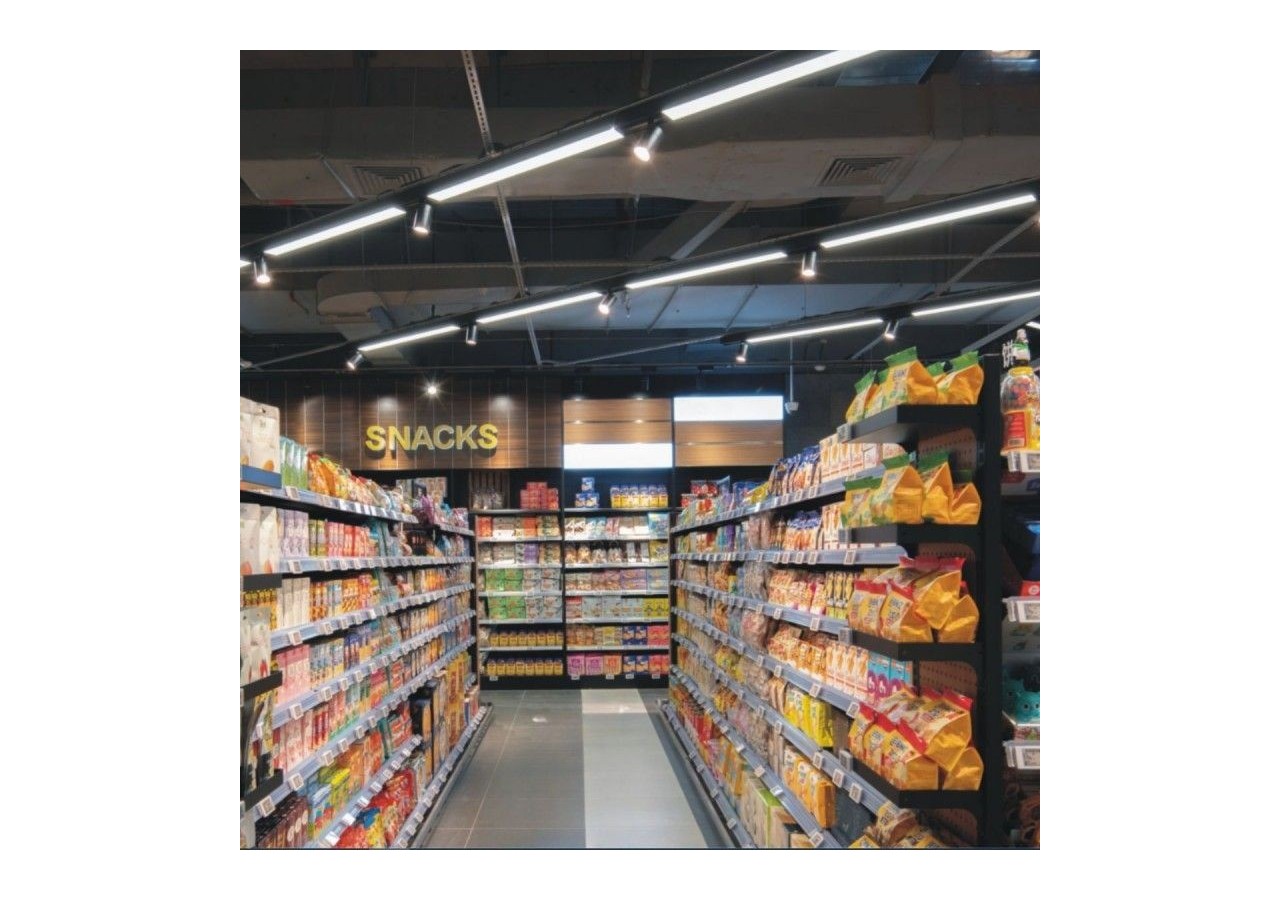 Luminaire linéaire LED triphasé orientable 40W-CCT-IRC90-Driver KGP-Noir - BLT-40W60-CCT-N - Barcelona LED