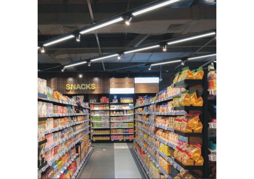 Luminaire linéaire LED triphasé orientable 40W-CCT-IRC90-Driver KGP-Noir - BLT-40W60-CCT-N - Barcelona LED