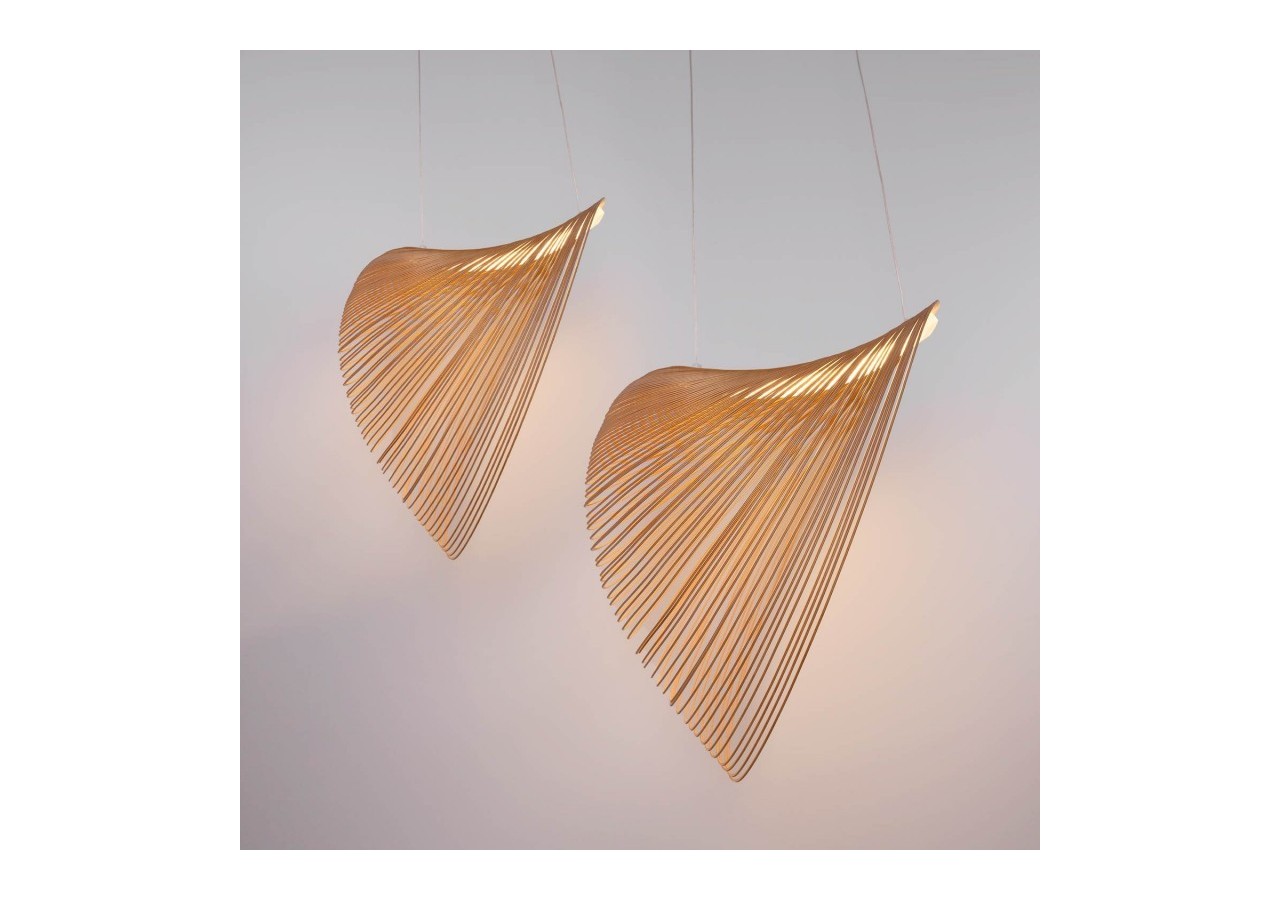 Suspension design en bois "Bogam 60"-24W-diamètre 60cm - BD2207-60-BC - Barcelona LED