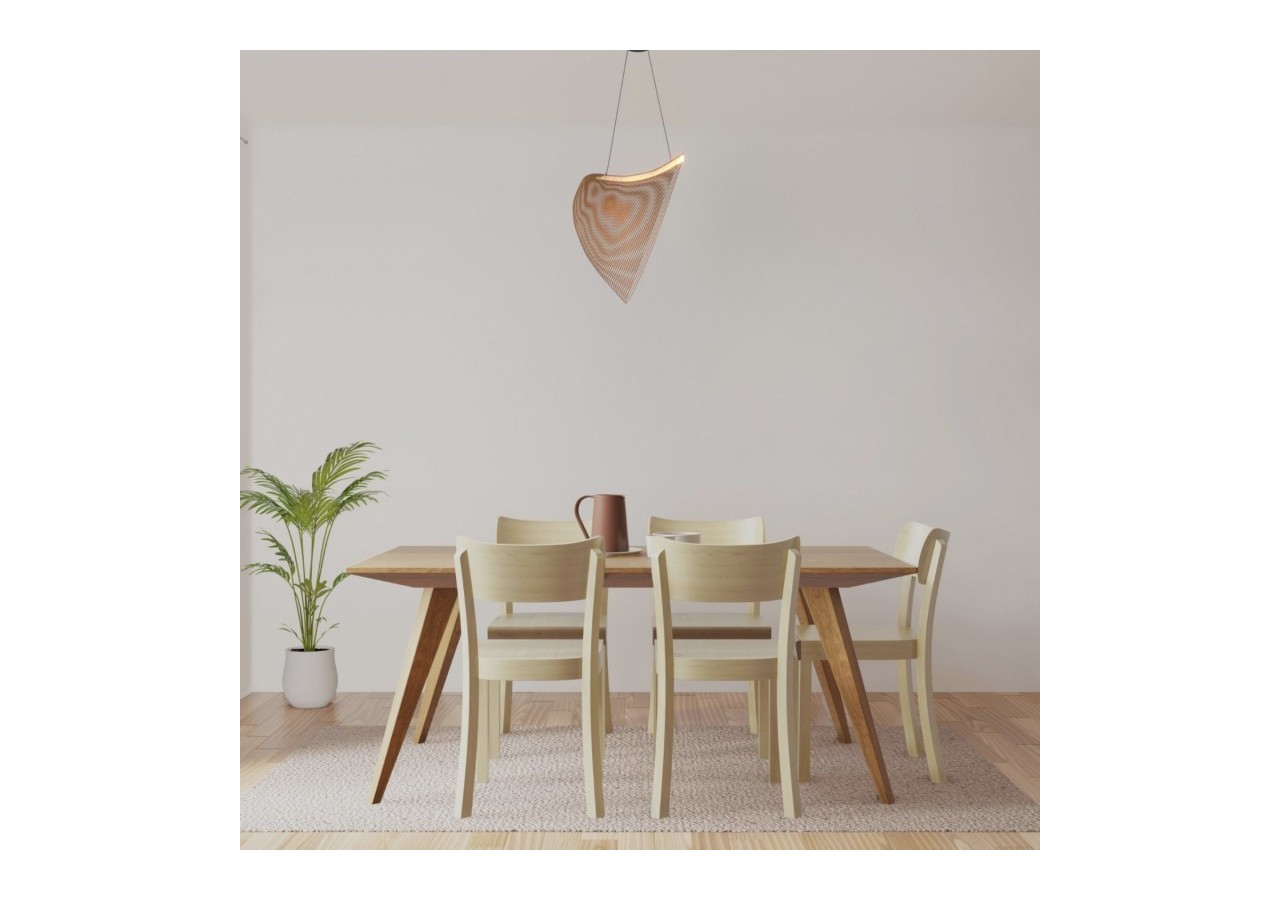 Suspension design en bois "Bogam 60"-24W-diamètre 60cm - BD2207-60-BC - Barcelona LED