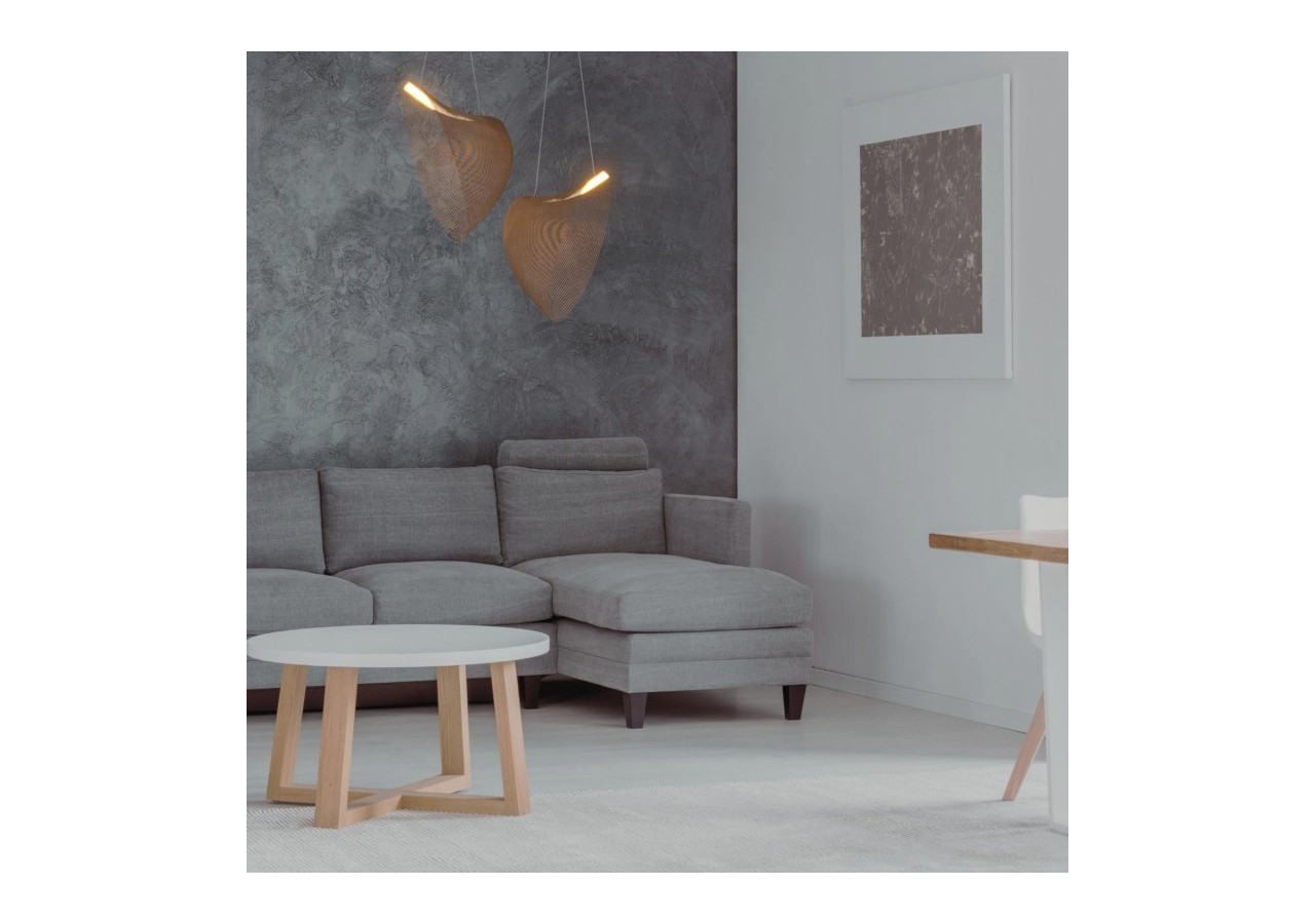 Suspension design en bois "Bogam 60"-24W-diamètre 60cm - BD2207-60-BC - Barcelona LED
