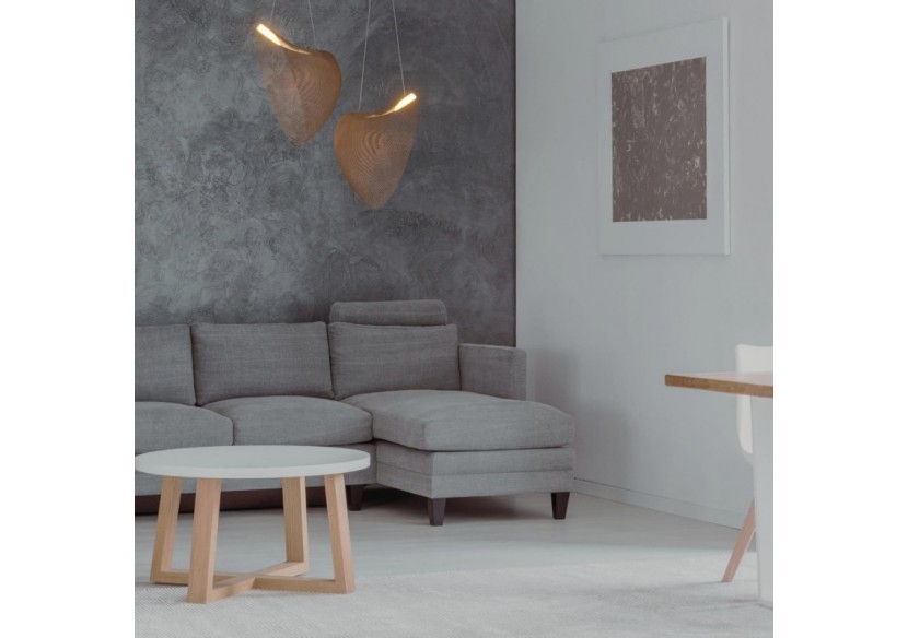 Suspension design en bois "Bogam 60"-24W-diamètre 60cm - BD2207-60-BC - Barcelona LED Suspension design en bois "Bogam 60"-24W-diamètre 60cm - BD2207-60-BC - Barcelona LED