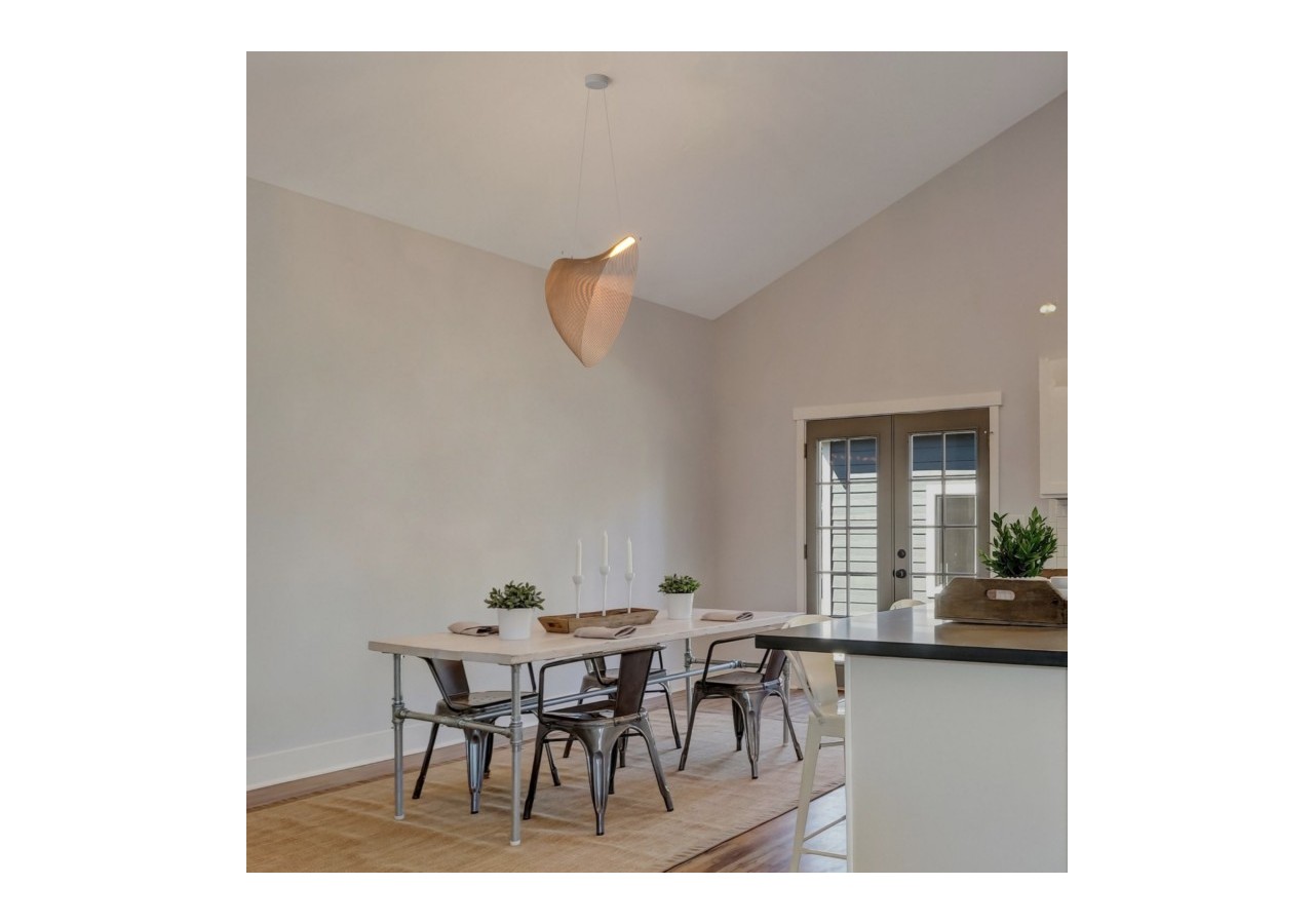 Suspension design en bois "Bogam 60"-24W-diamètre 60cm - BD2207-60-BC - Barcelona LED