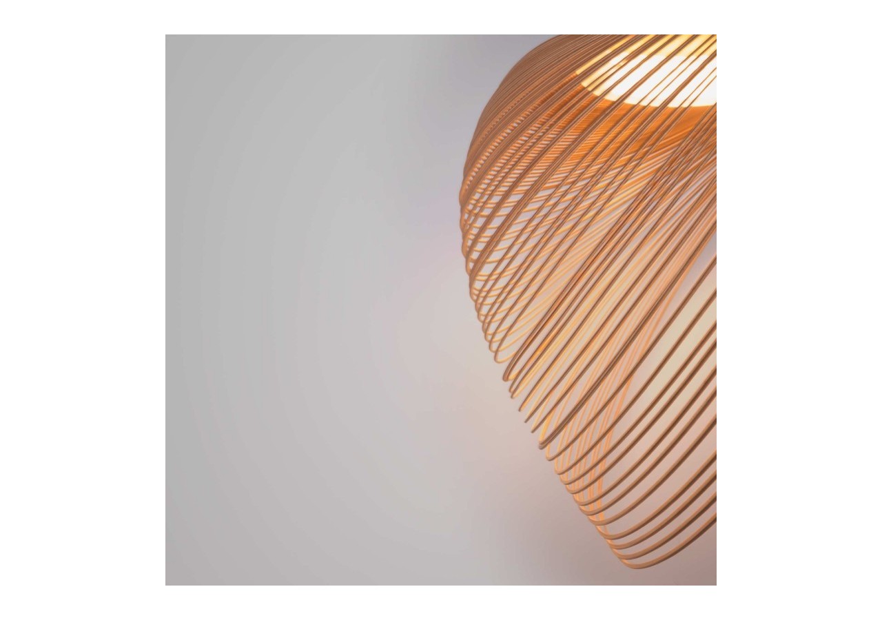 Suspension design en bois "Bogam 60"-24W-diamètre 60cm - BD2207-60-BC - Barcelona LED